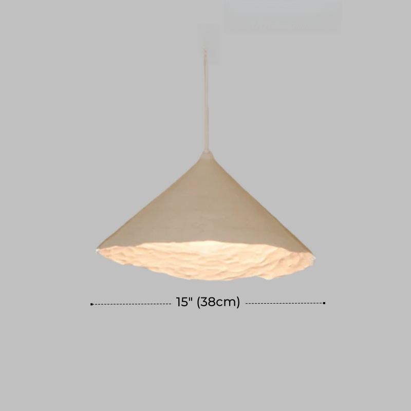 Rustic White Ceramic Pendant Light – Organic Modern Style