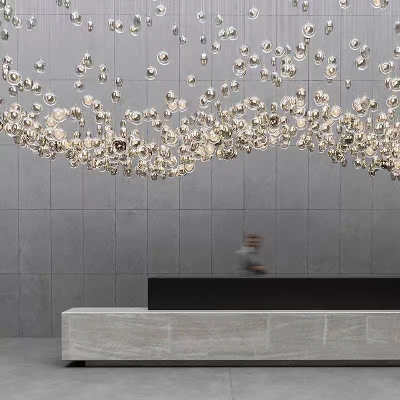 Nordic Acrylic Staircase Cluster Pendant Light