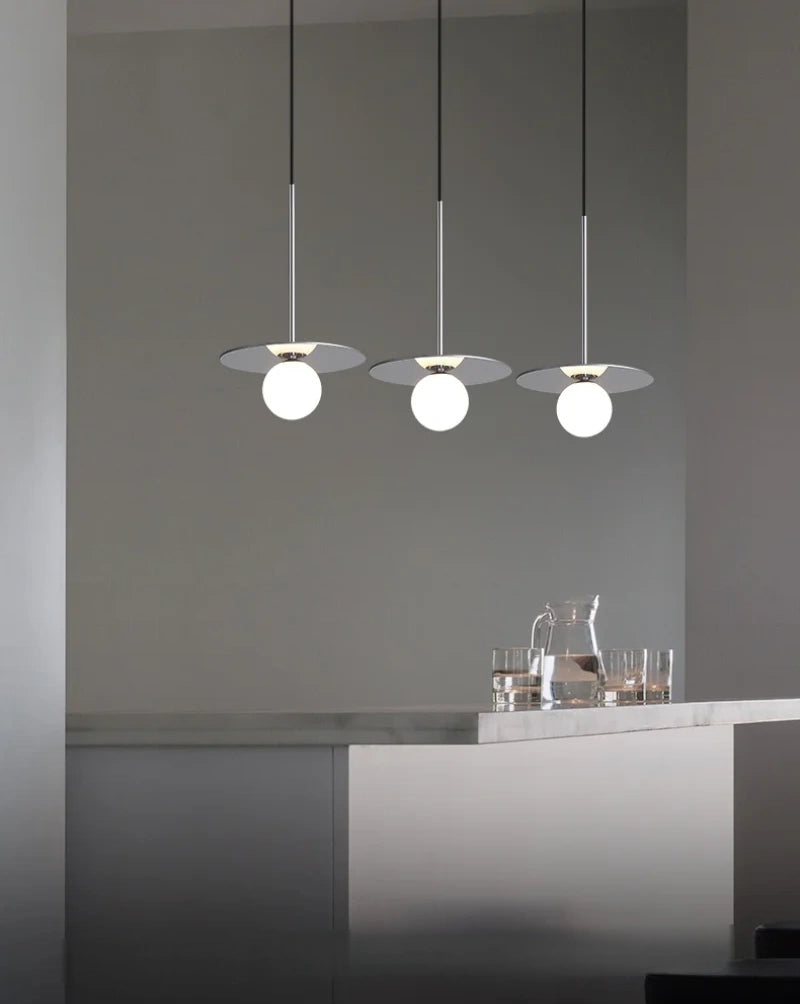 Orion Disc Globe Pendant Light