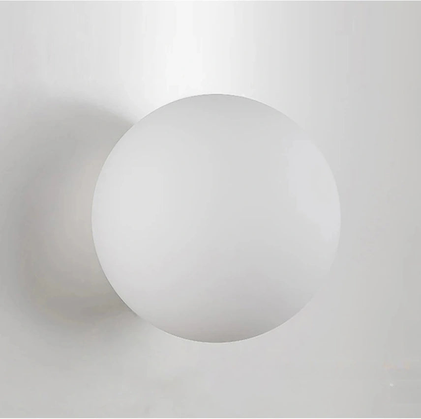 Selene Frosted Glass Globe Wall Sconce