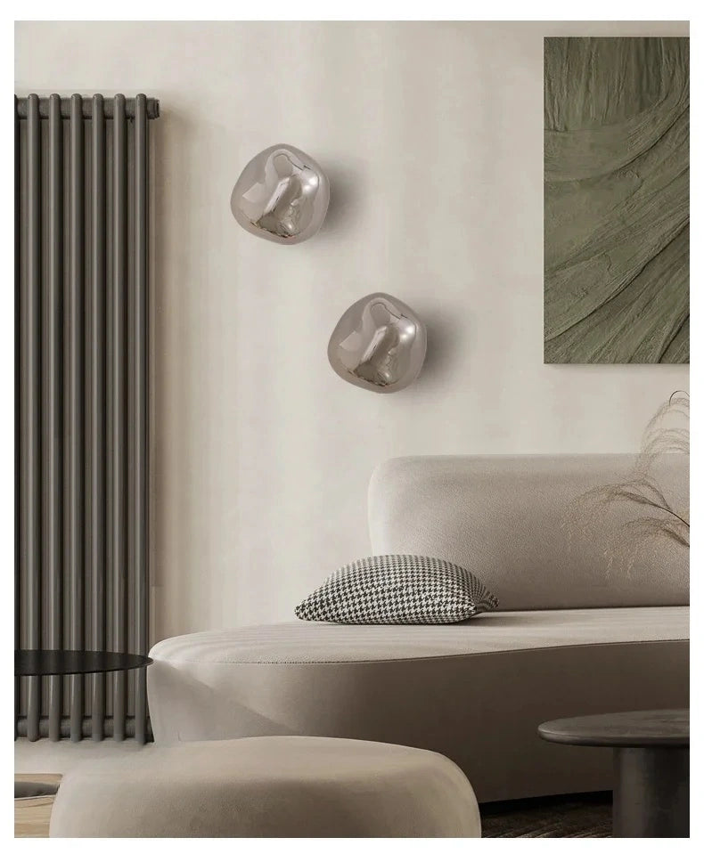 Tambora Lava Wall Sconce, Bulb Version