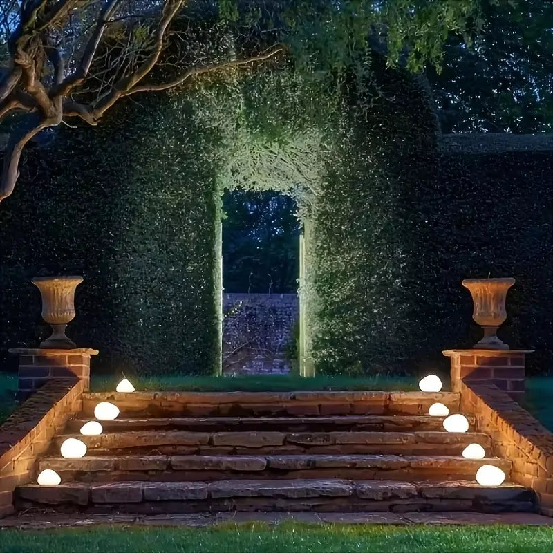 Solar Decorative Stone Garden Light