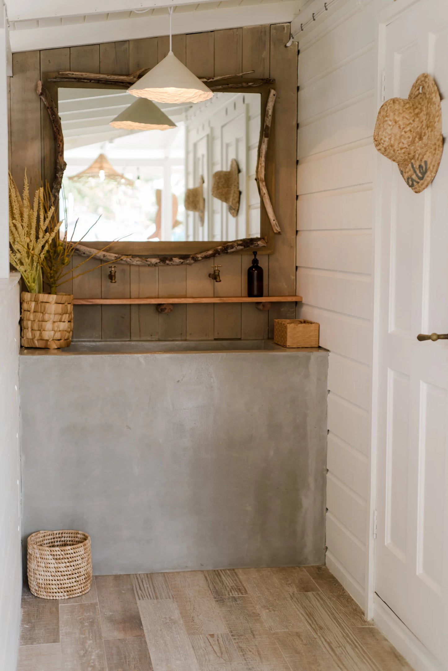 Rustic White Ceramic Pendant Light – Organic Modern Style