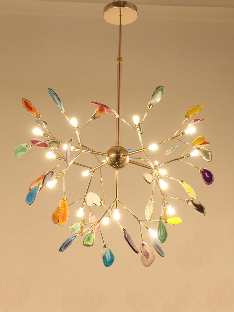 Heracleum Colorful Agate Branch Chandelier