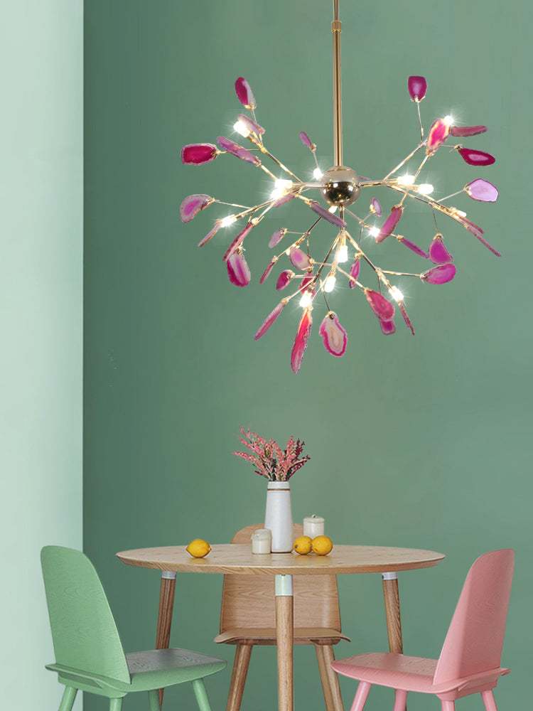 Heracleum Colorful Agate Branch Chandelier
