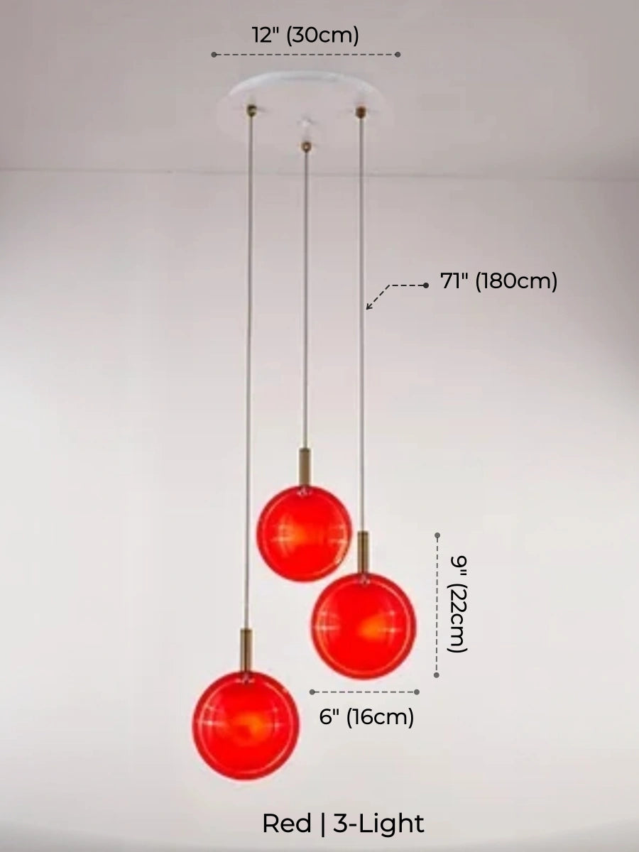 Nordic Acrylic Staircase Cluster Pendant Light