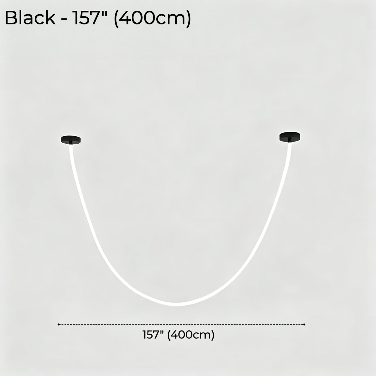 Minimalist Flexible LED Tube Chandelier