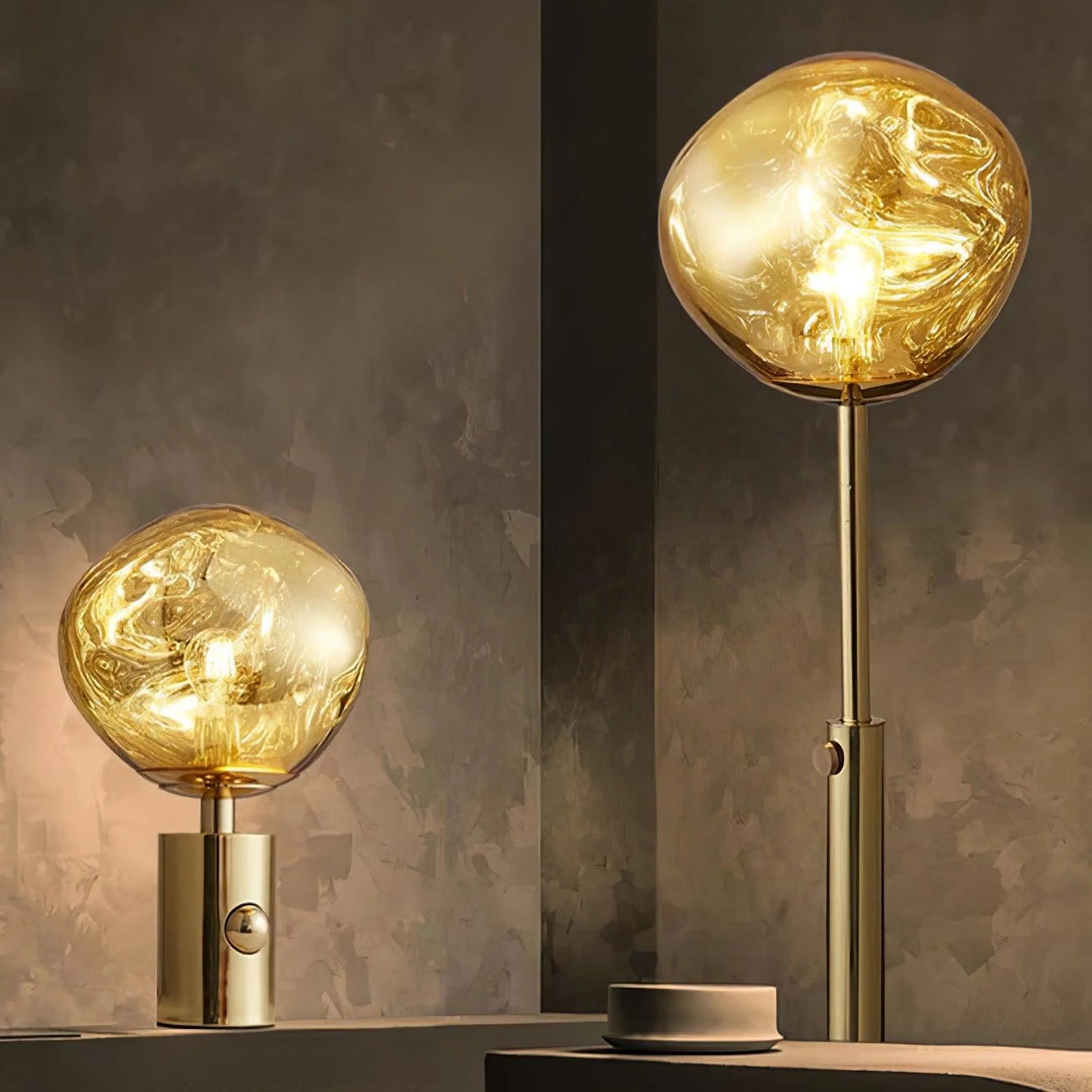 Tambora Lava Cylindrical Table Lamp with Plug