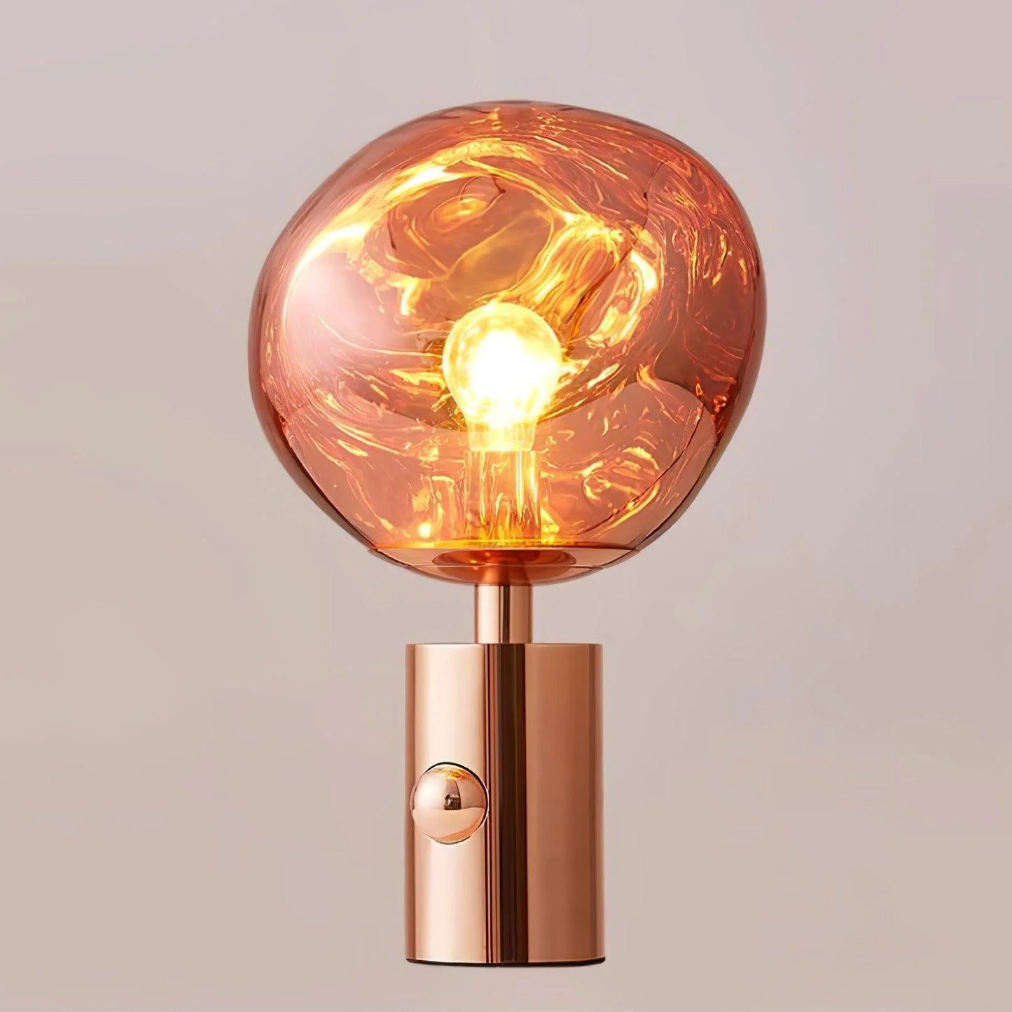Tambora Lava Cylindrical Table Lamp with Plug