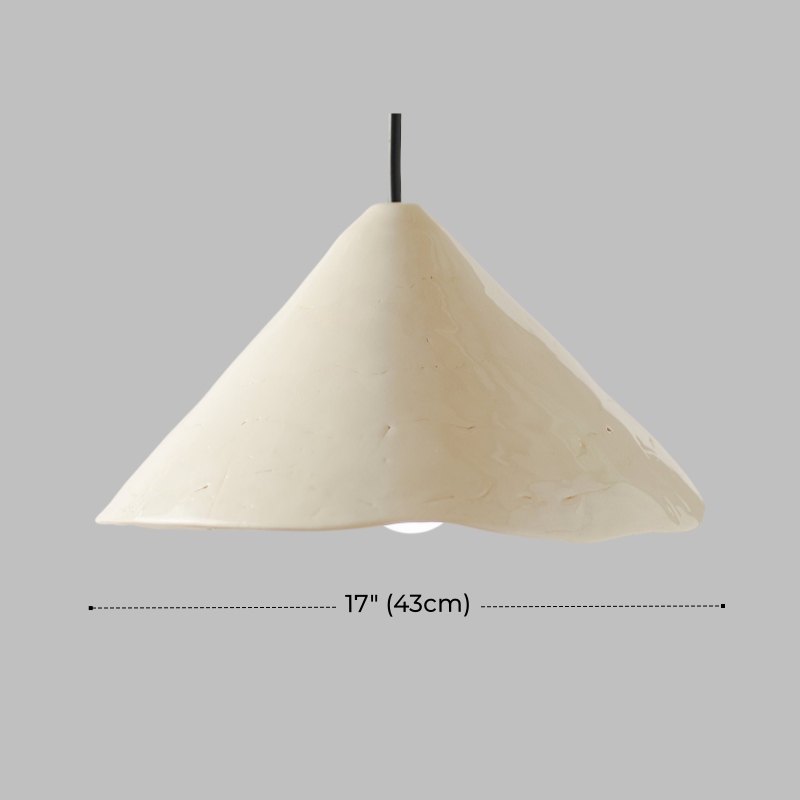 Rustic White Ceramic Pendant Light for Kitchen Island