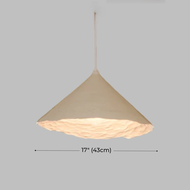 Rustic White Ceramic Pendant Light – Organic Modern Style