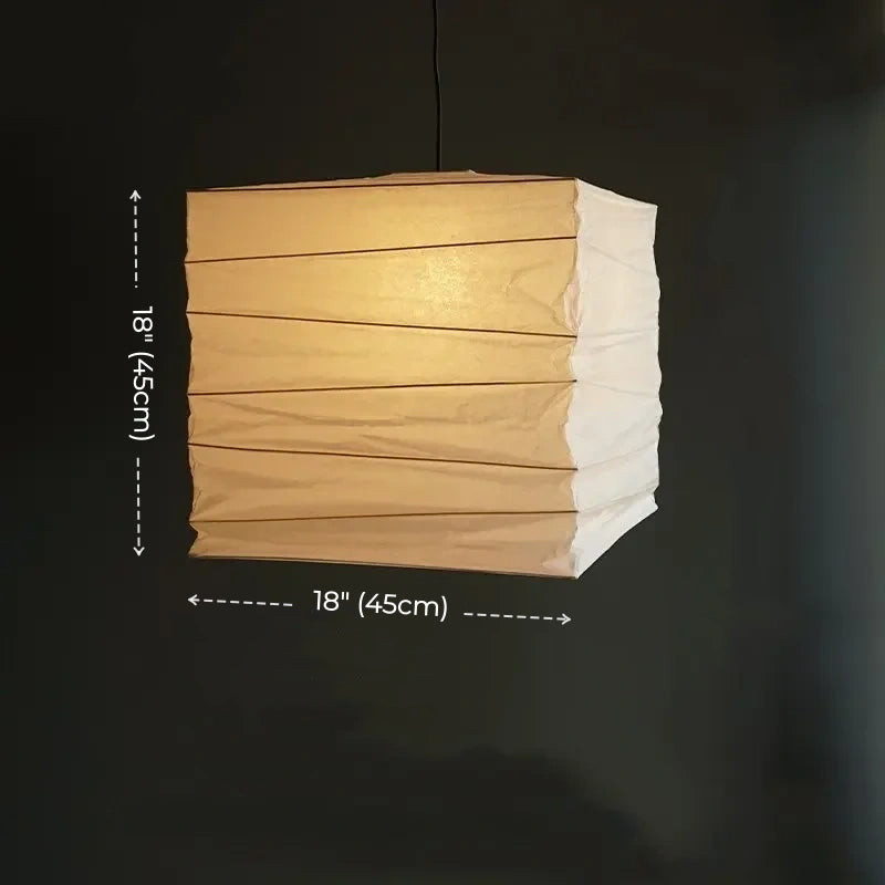 Aki Rice Paper Square Pendant Light