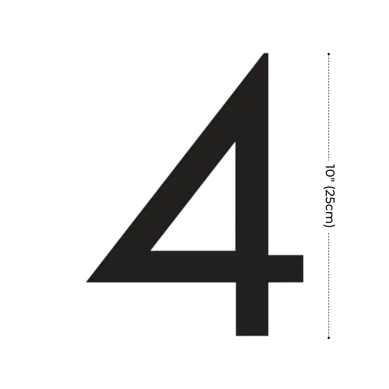 Modern Residential LED House Number Light, Outdoor & Waterproof