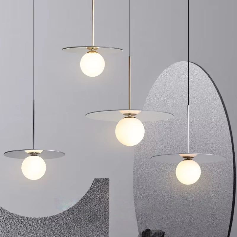 Orion Disc Globe Pendant Light