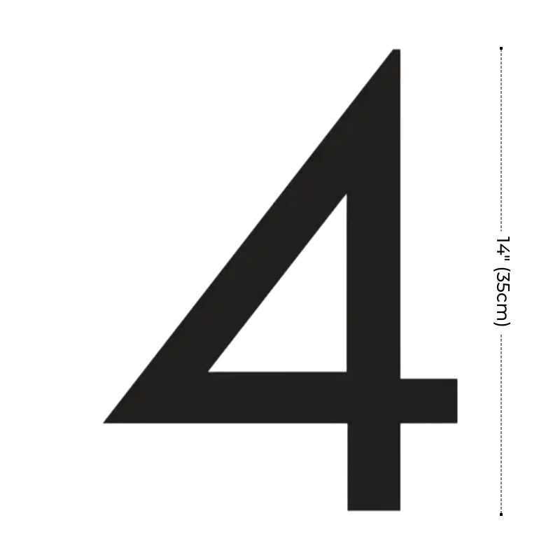 Modern Residential LED House Number Light, Outdoor & Waterproof