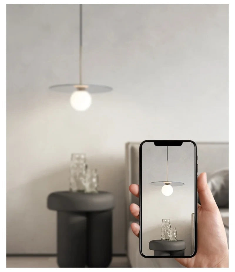 Orion Disc Globe Pendant Light