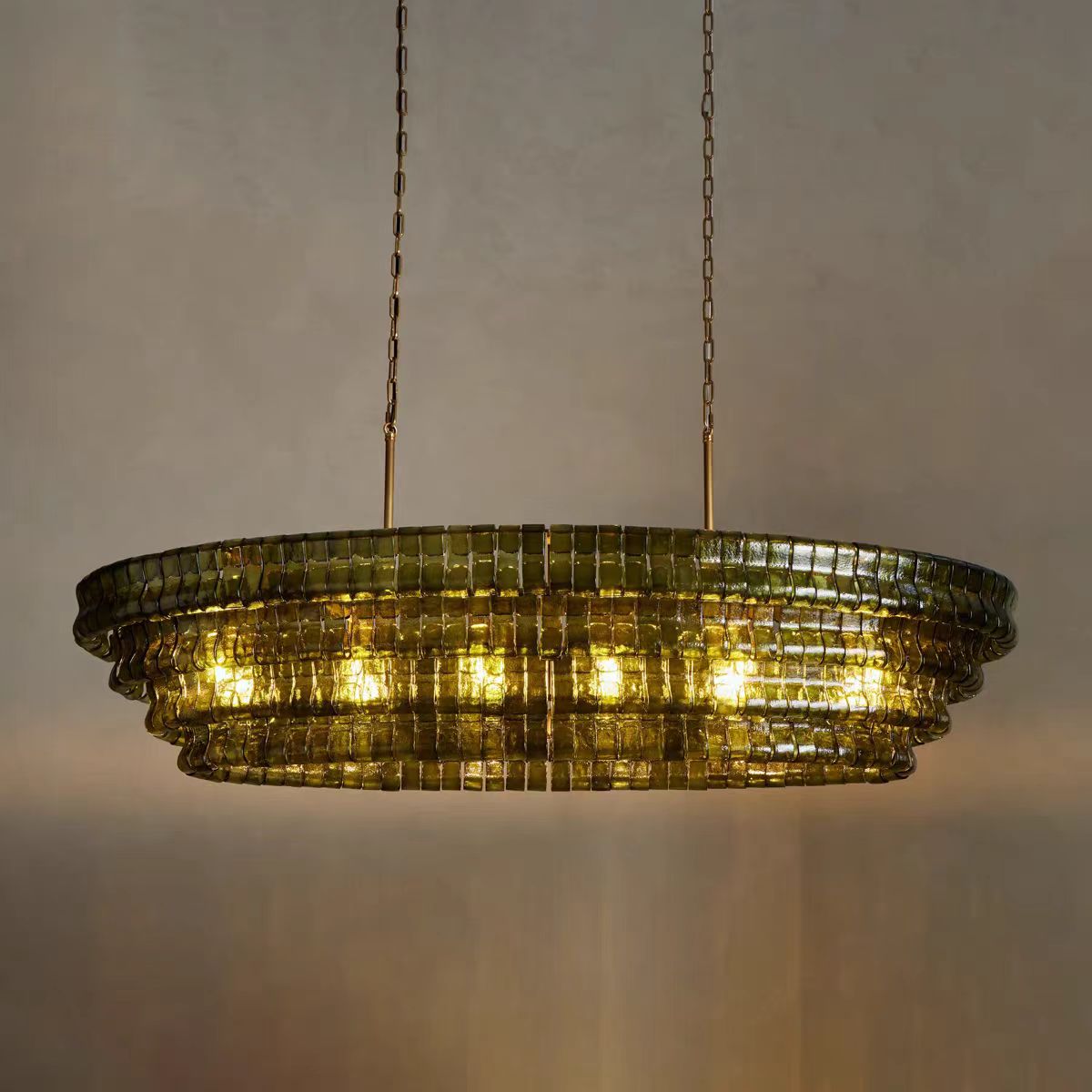 Juliet Multi-Tier Oval Crystal Chandelier