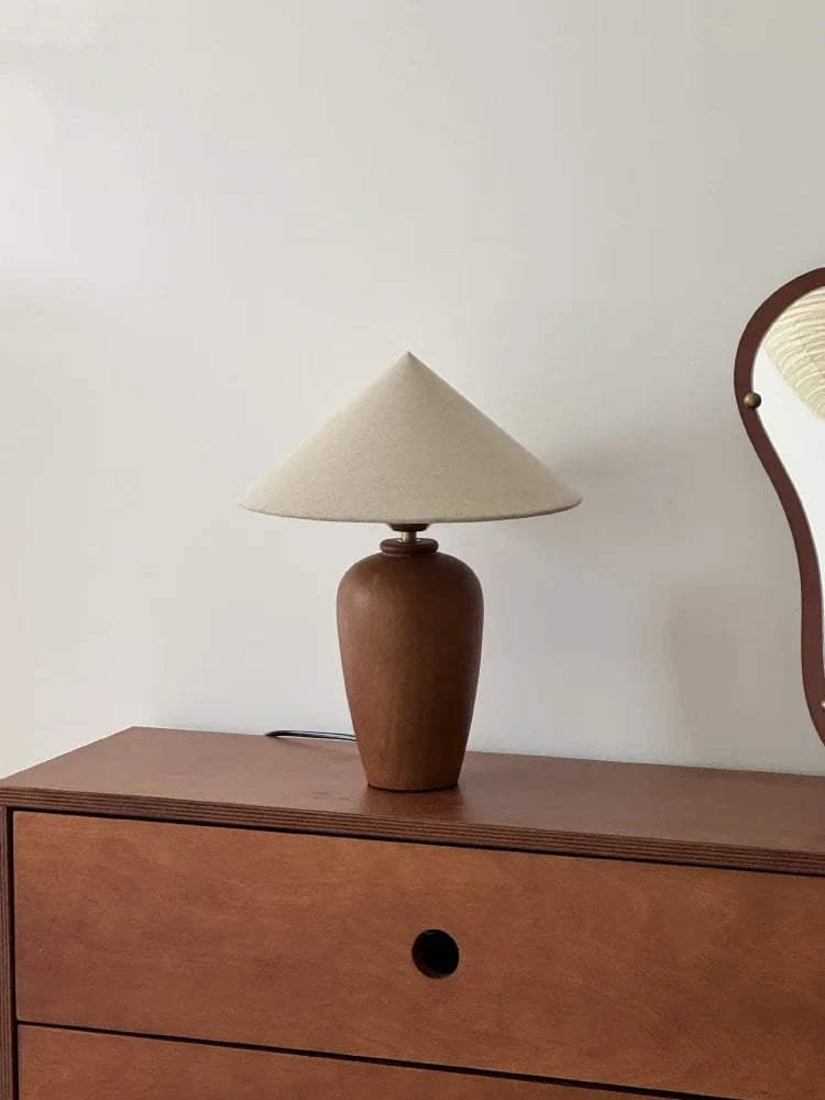 Alden Walnut Wood Table Lamp