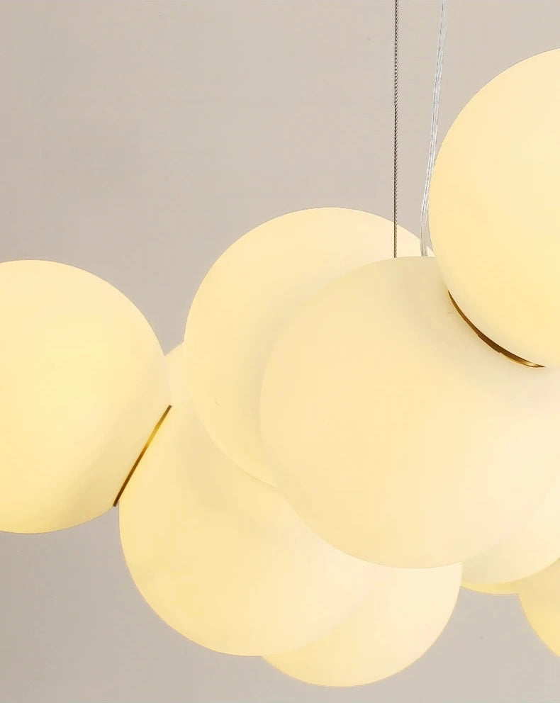 Cloud Linked Bubble Chain Pendant Light