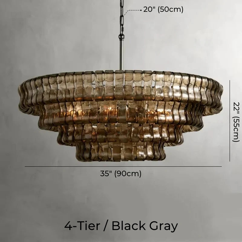Juliet Multi-Tier Crystal Round Chandelier
