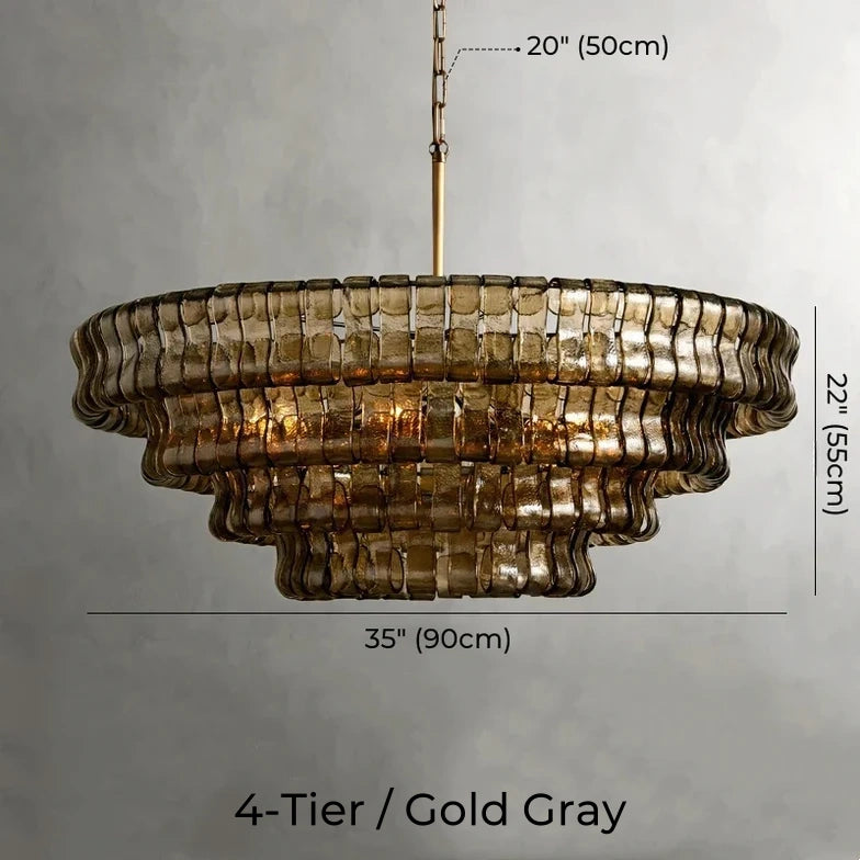 Juliet Multi-Tier Crystal Round Chandelier