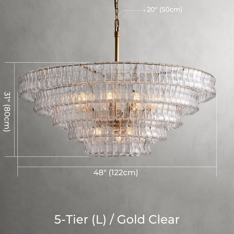 Juliet Multi-Tier Crystal Round Chandelier