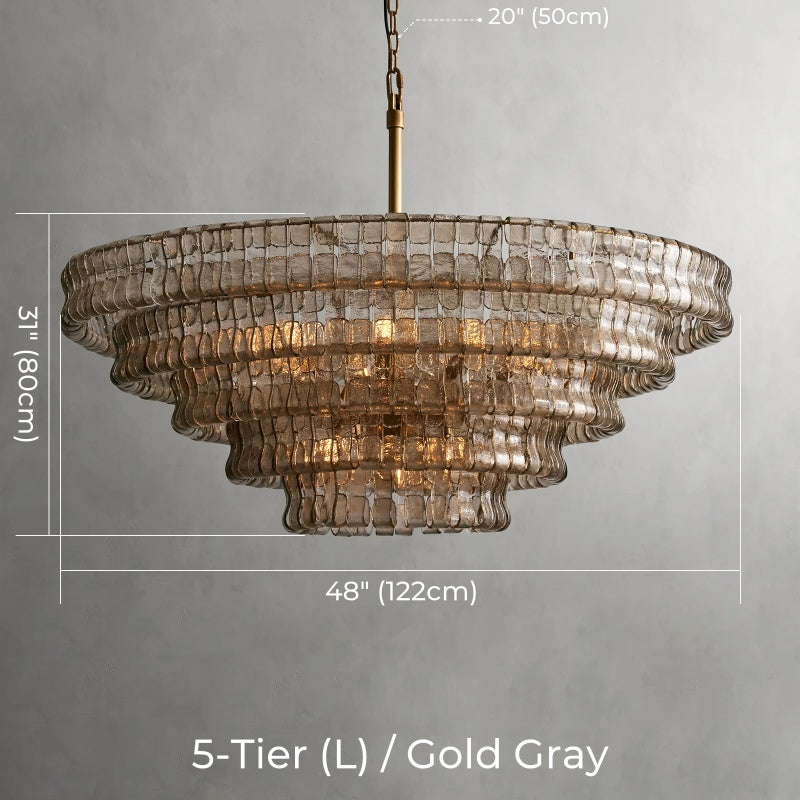 Juliet Multi-Tier Crystal Round Chandelier