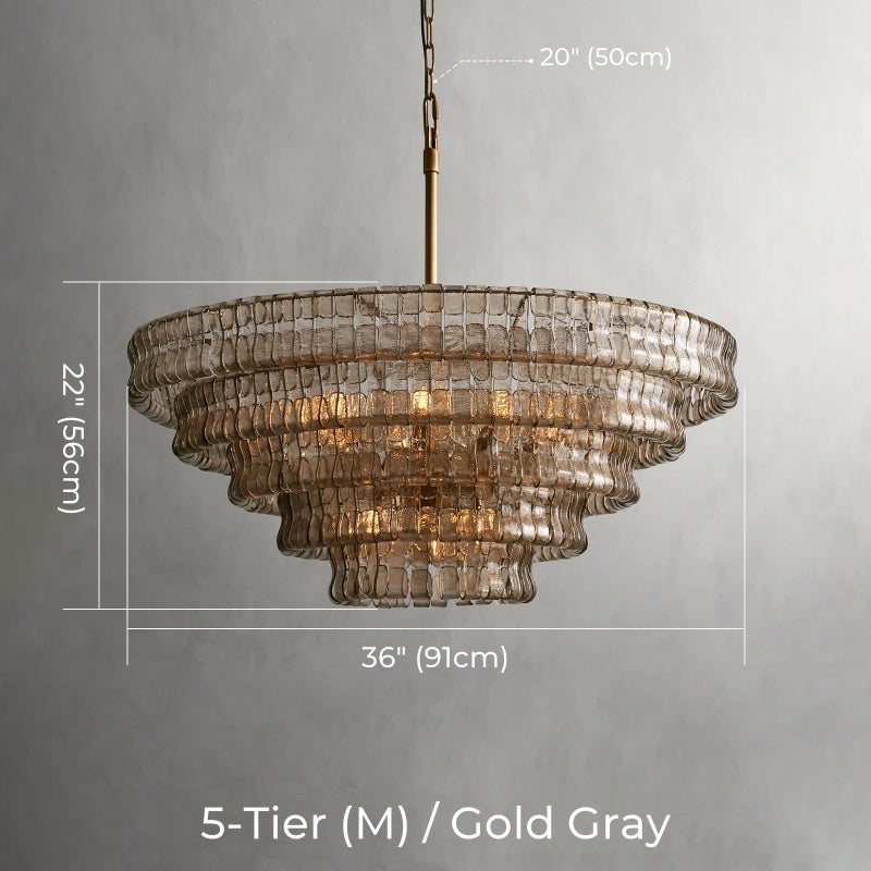 Juliet Multi-Tier Crystal Round Chandelier