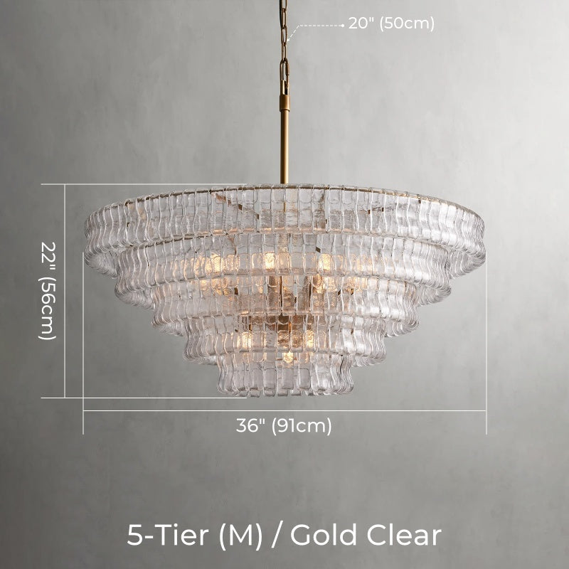Juliet Multi-Tier Crystal Round Chandelier