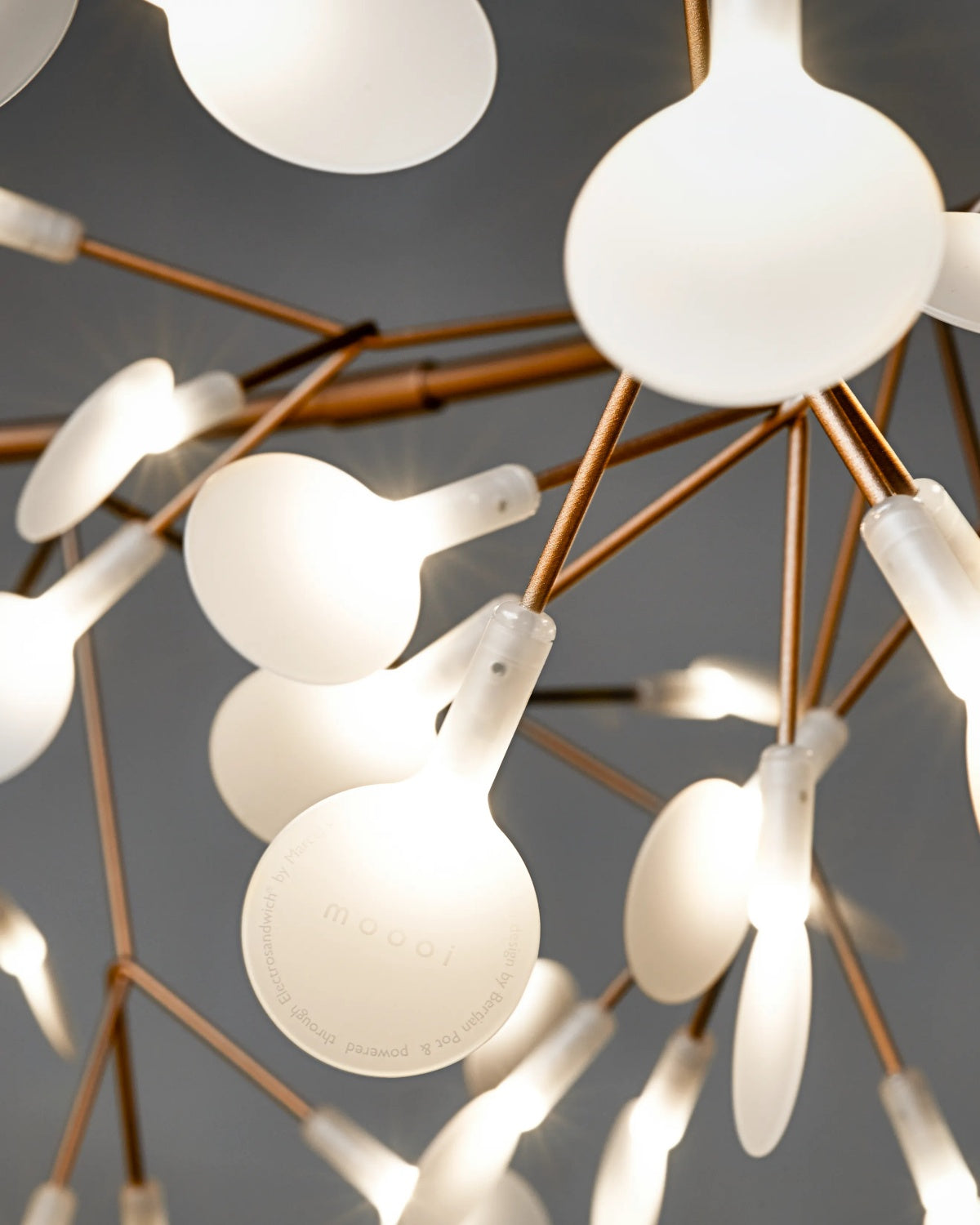 Heracleum Rose Gold Branch Chandelier