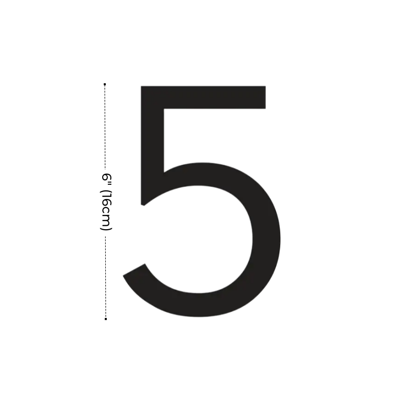 Modern Residential LED House Number Light, Outdoor & Waterproof