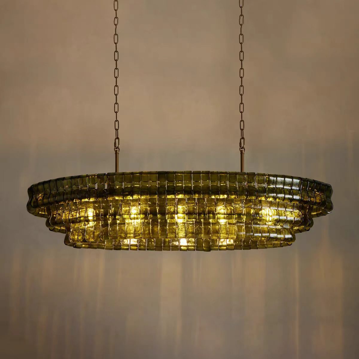 Juliet Multi-Tier Oval Crystal Chandelier