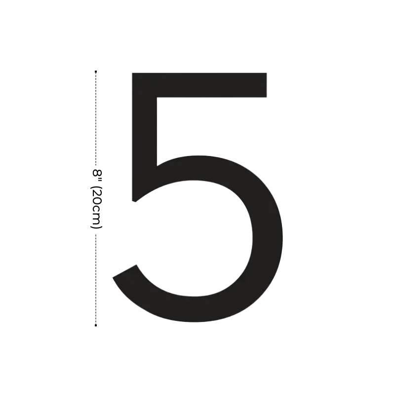 Modern Residential LED House Number Light, Outdoor & Waterproof