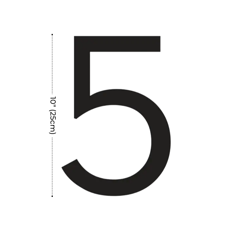 Modern Residential LED House Number Light, Outdoor & Waterproof