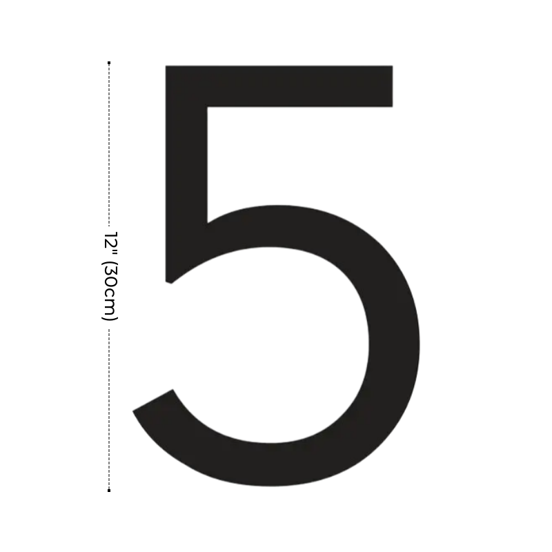 Modern Residential LED House Number Light, Outdoor & Waterproof