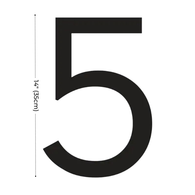 Modern Residential LED House Number Light, Outdoor & Waterproof