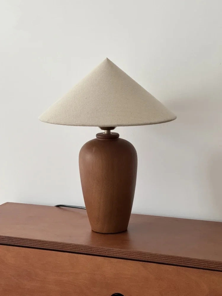 Alden Walnut Wood Table Lamp
