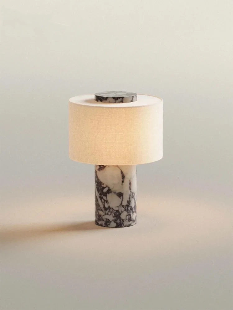 Bianca Portable Marble Table Lamp