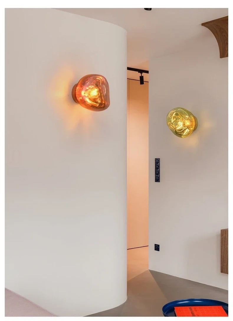 Tambora Lava Wall Sconce, Bulb Version