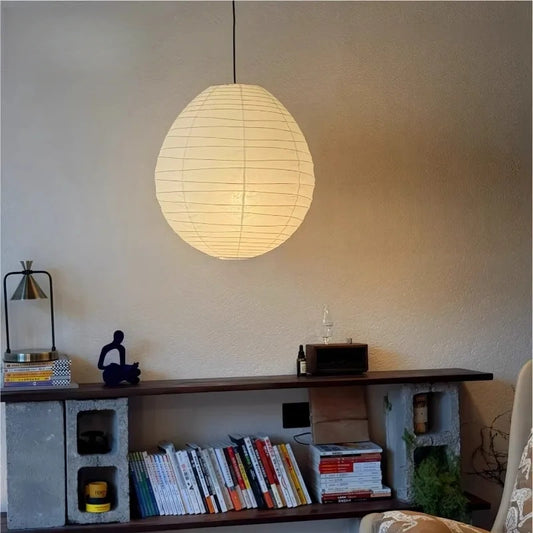 Aki Rice Paper Globe Pendant Light