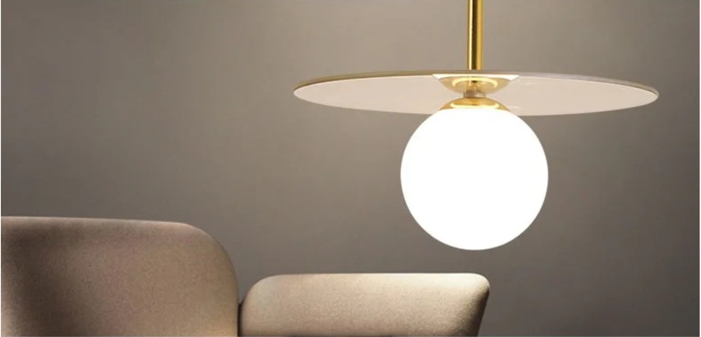 Orion Disc Globe Pendant Light