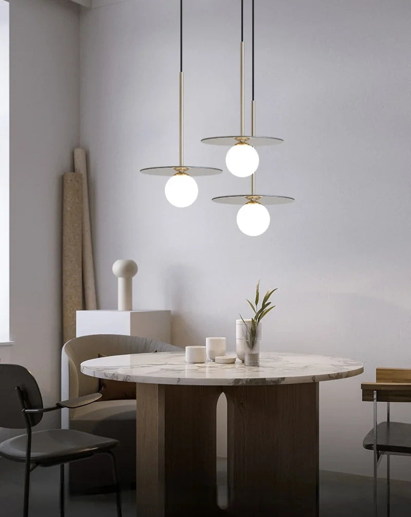 Orion Disc Globe Pendant Light