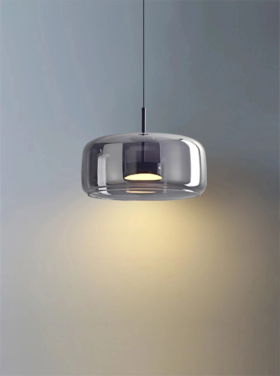 Nordic Designer Amber Glass LED Pendant light for Kitchen