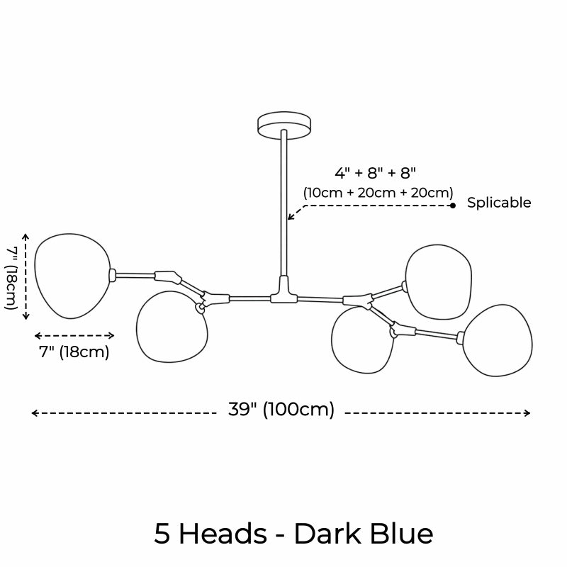 Branch Tambora Lava Chandelier