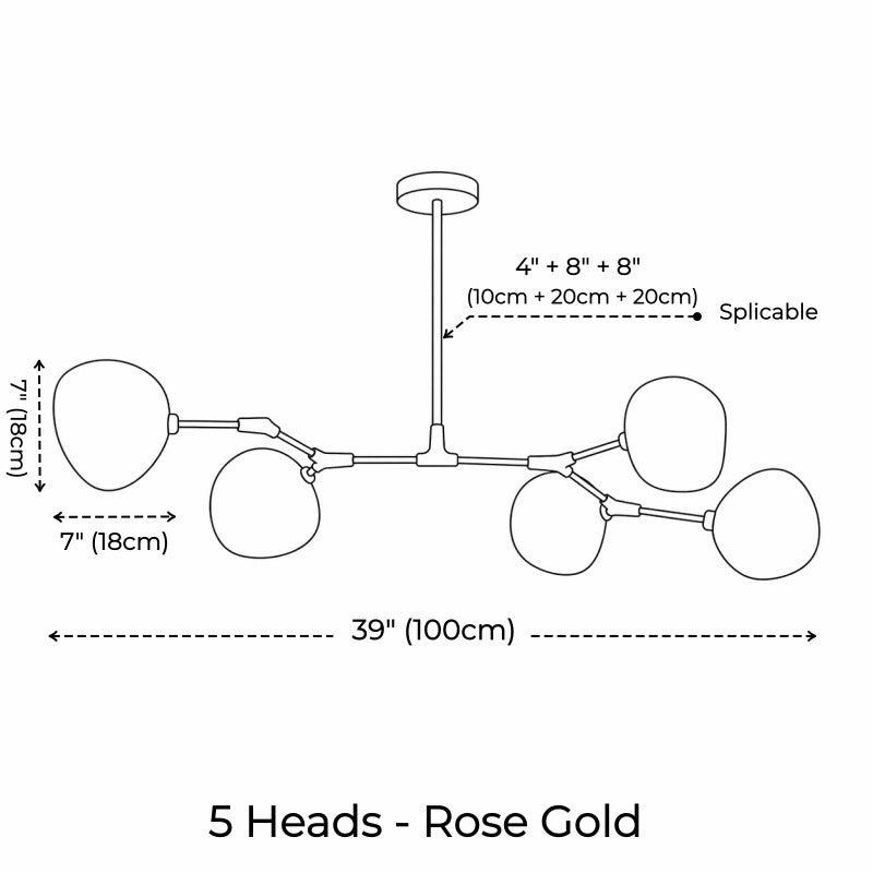 Branch Tambora Lava Chandelier