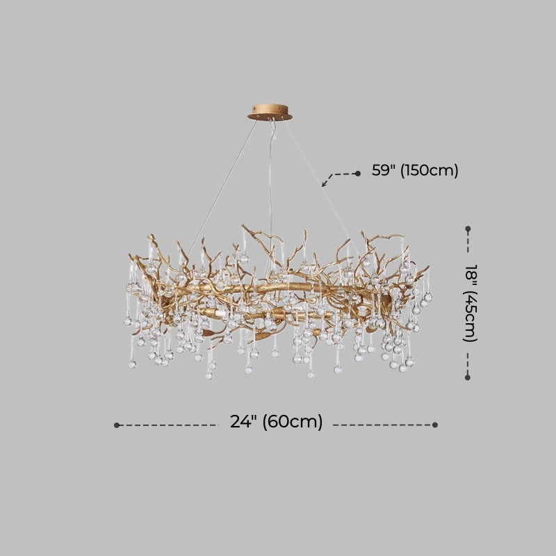 Sylvia Branch Crystal Chandelier