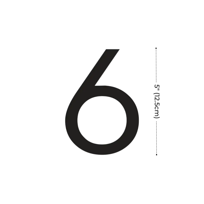 Modern Residential LED House Number Light, Outdoor & Waterproof