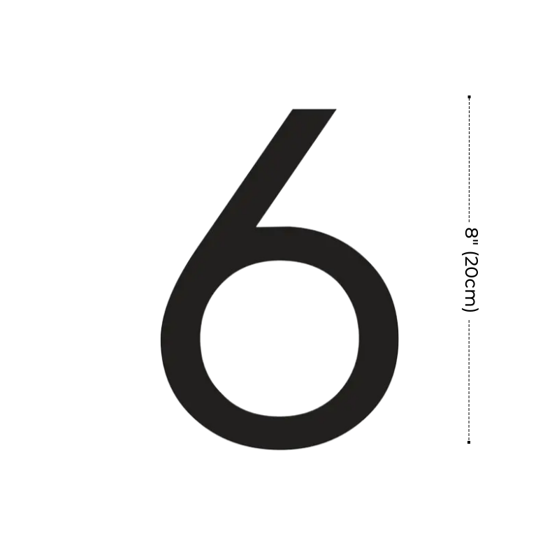 Modern Residential LED House Number Light, Outdoor & Waterproof