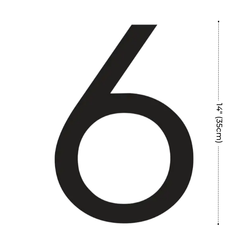 Modern Residential LED House Number Light, Outdoor & Waterproof