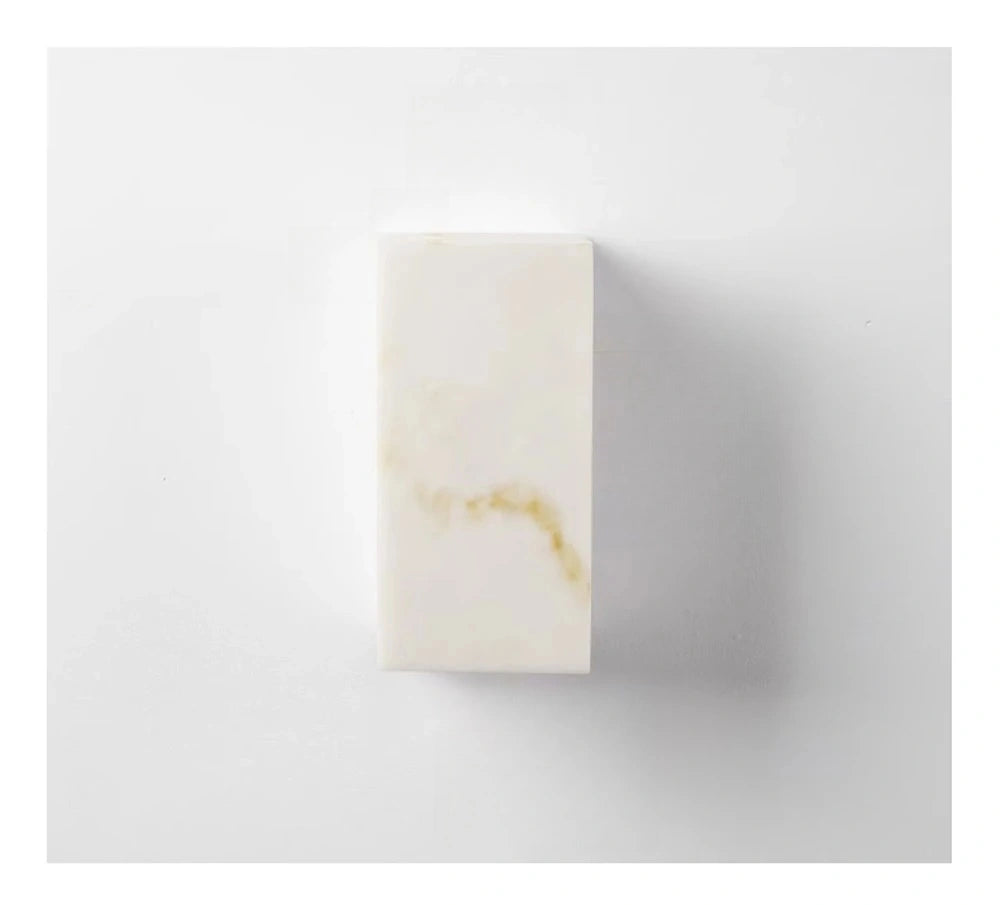 Outdoor Alabaster LED Wall Sconce, Waterproof